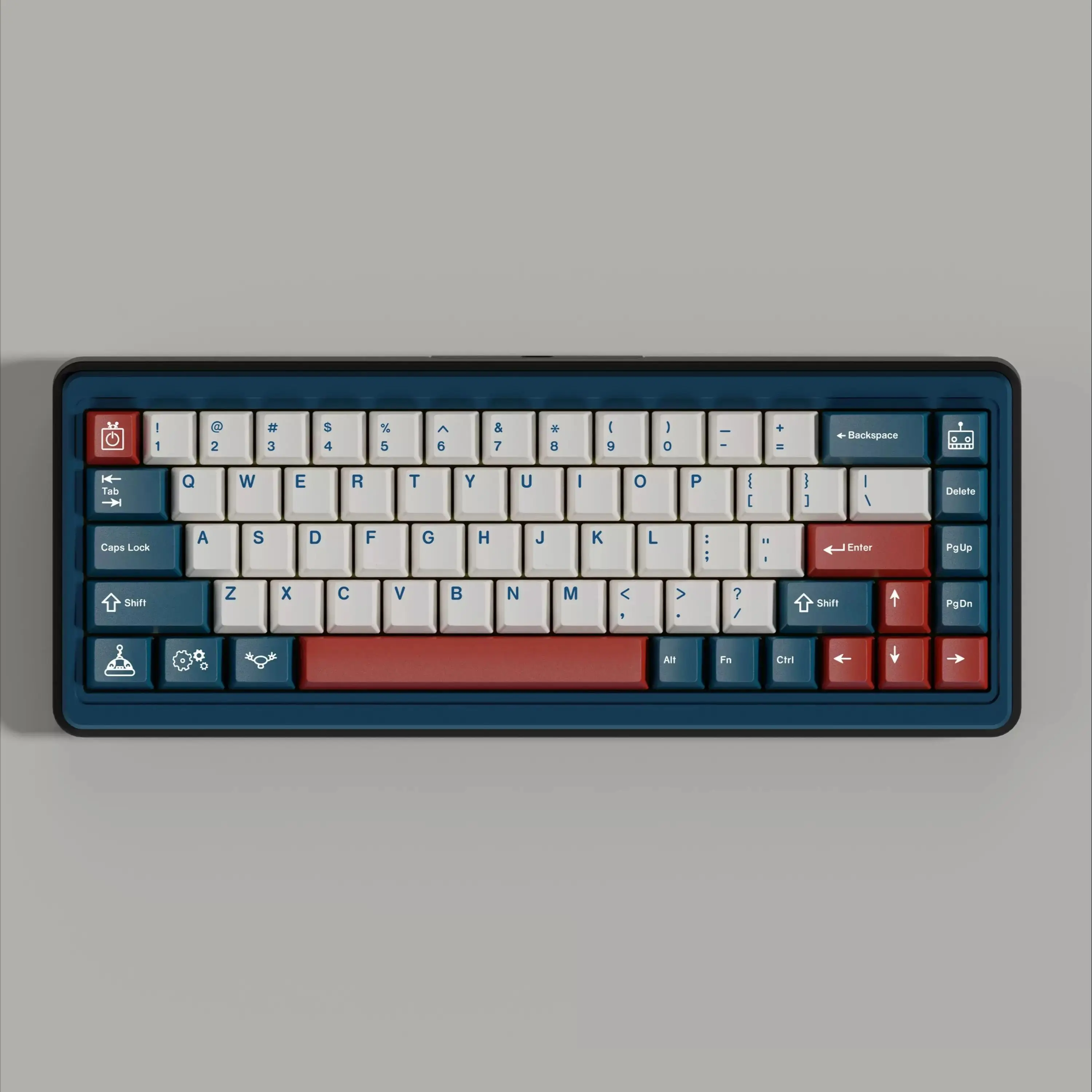 Набор клавишных колпачков PBT Azure Cherry Profile 5-сторонние колпачки для сублимационной