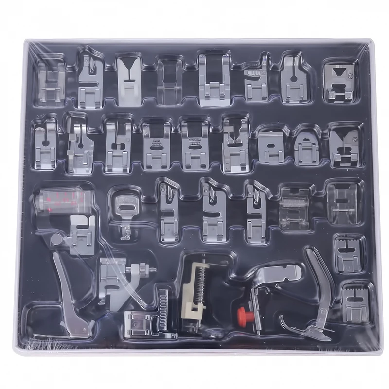 

32/72 Pcs Household Multifunctional Sewing Machine Accessories Set Knitting Blind Stitch Darning Presser Foot Kit Set