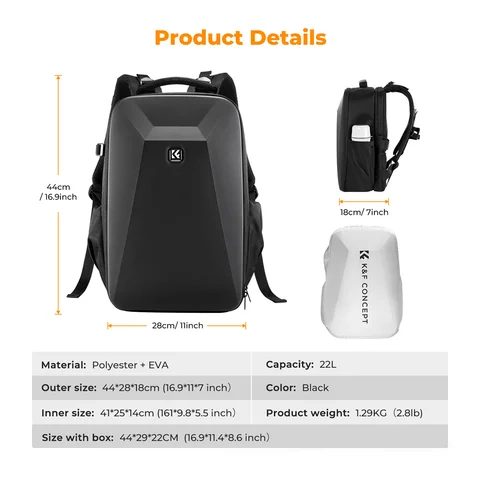 K&F Concept 22L водонепроницаемый рюкзак для камеры