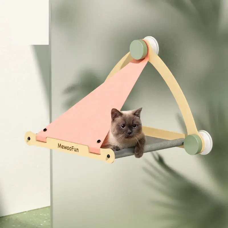 

Cat Hammock Pet Hanging Beds Sunny Window Seat Mount Soft Shelf Holds Up to 30LBS Detachable Supplies US Dropshipping