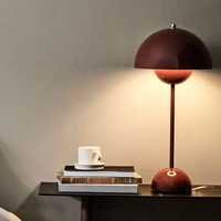 northern europe simple study living room bedroom designer creative warm mushroom table lamp