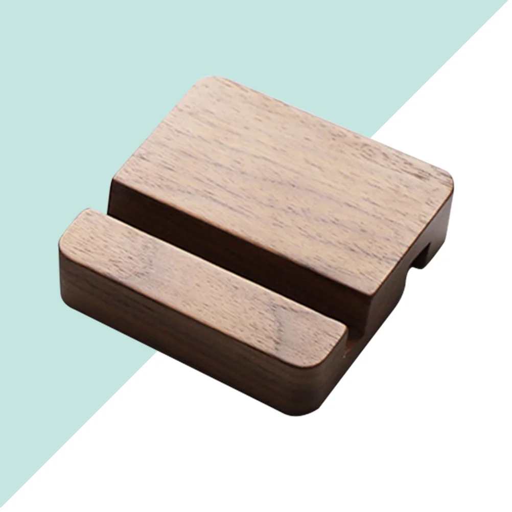 

1PC All-Purpose Desktop Portable Wooden Phone Dock Wooden Phone Stand Mobile Phone Holder for Office Desktop