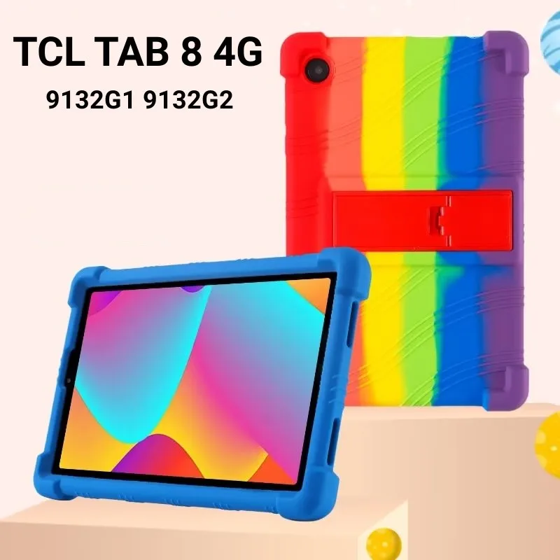 Soft Silicon Cover For TCL Tab 8 4G Case Kids Safety 9132G1 9132G2 8