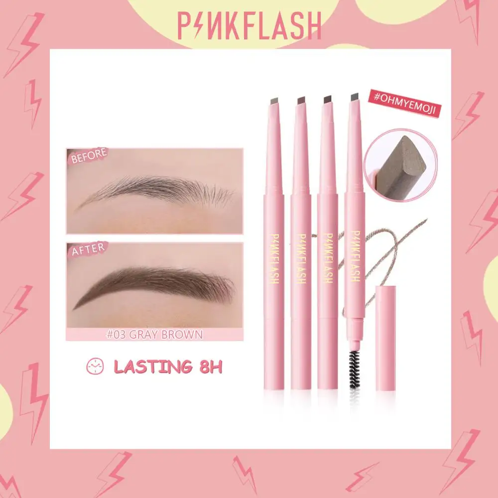 Durable Long Lasting Triangle Eyebrow Pencil Waterproof Brown Eyes Makeup Female Korean Cosmetics Tslm1