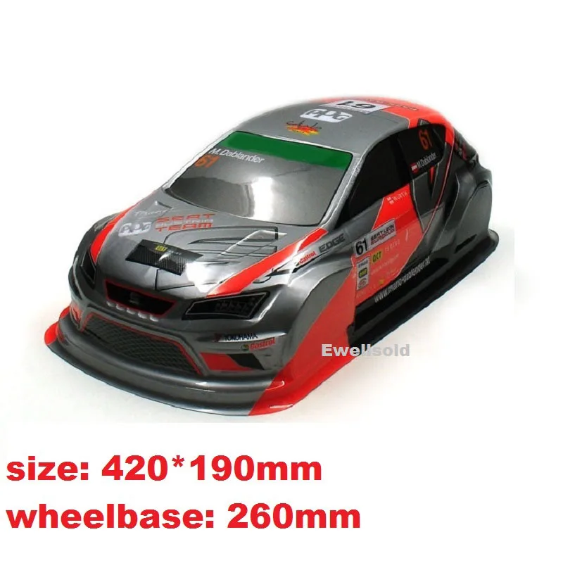 Новинка 5 стилей 1/10 RC плоский бег на дороге Дрифт автомобиль ПВХ 190 мм Корпус