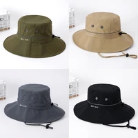 summer mens hat panama bucket hat outdoor wide eaves sun protection hats for women fashion visor fisherman hat anti uv sun hat