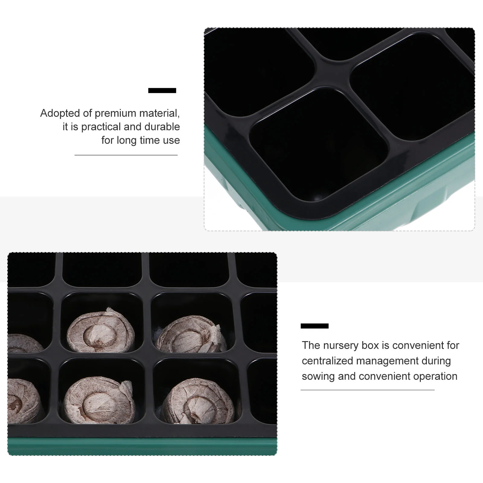 12 шт. детский пластиковый поднос для посадки растений