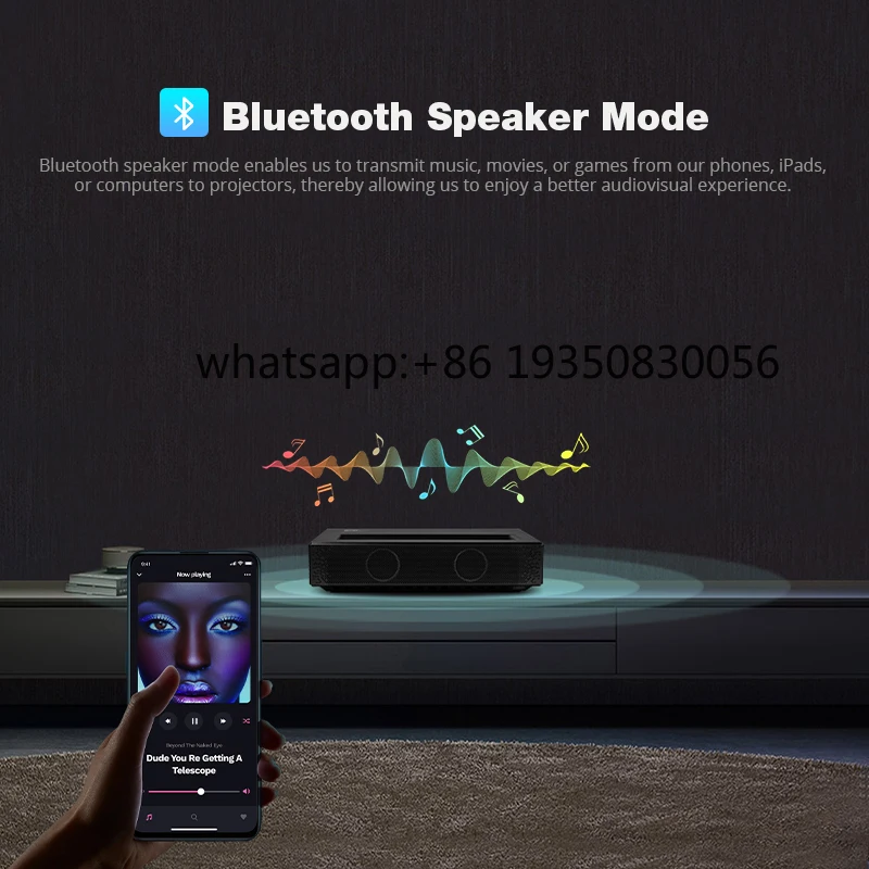 Проектор UST Triple MINI Everycom U1 для домашнего кинотеатра 4K, мини-проектор 4K (art.: 3920da67b88dc) - 3920da67b88dc