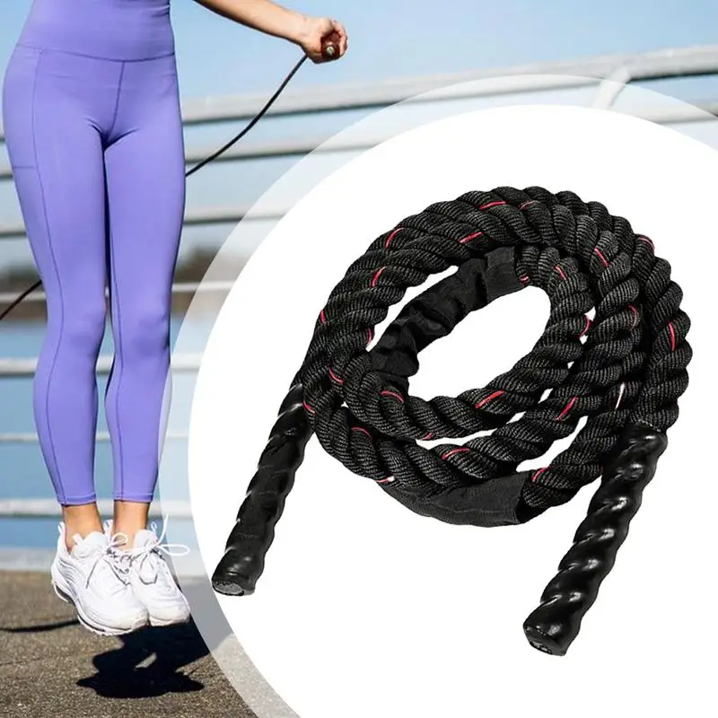 Тяжелая скакалка Тяжелые боевые скакалки для упражнений взрослых Скакалка с