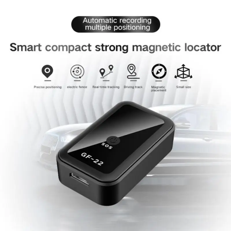 

2022 GF-22 Mini Car Tracker Magnetic Car GPS Locator Anti-Lost Recording Tracking Device Can Voice Control Real-time Tracking