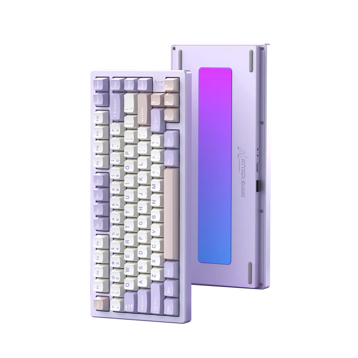 Беспроводная Механическая Bluetooth клавиатура для атаки Shark X75 RGB три режима чистая