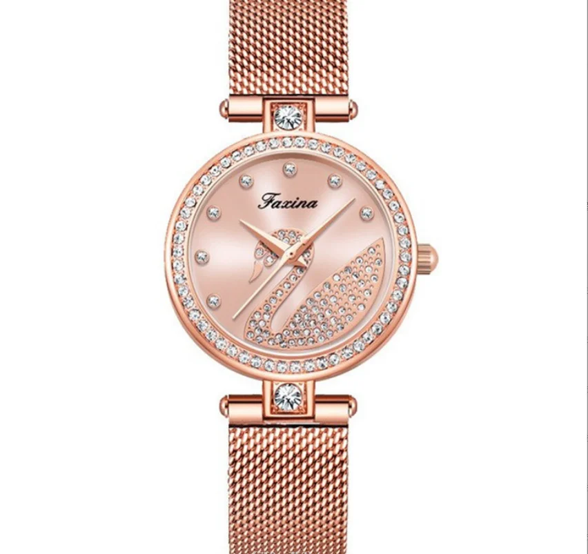 Fashion swan bracelet five-piece set gift watch ladies enlarge