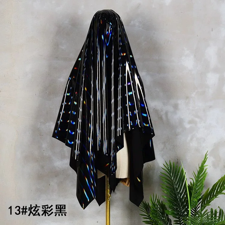 Эластичное зеркало блестящая глянцевая искусственная кожа ткань для шитья