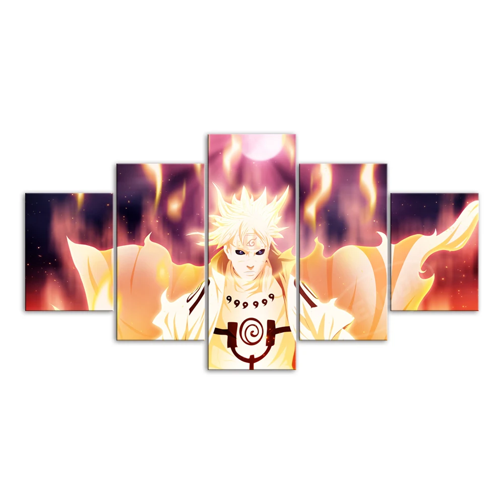 

Uzumaki Naruto Modular Pictures Home Decor 5 Pcs Canvas Paintings Sage Of The Six Paths Mode Posters Anime Wall Art Prints Frame