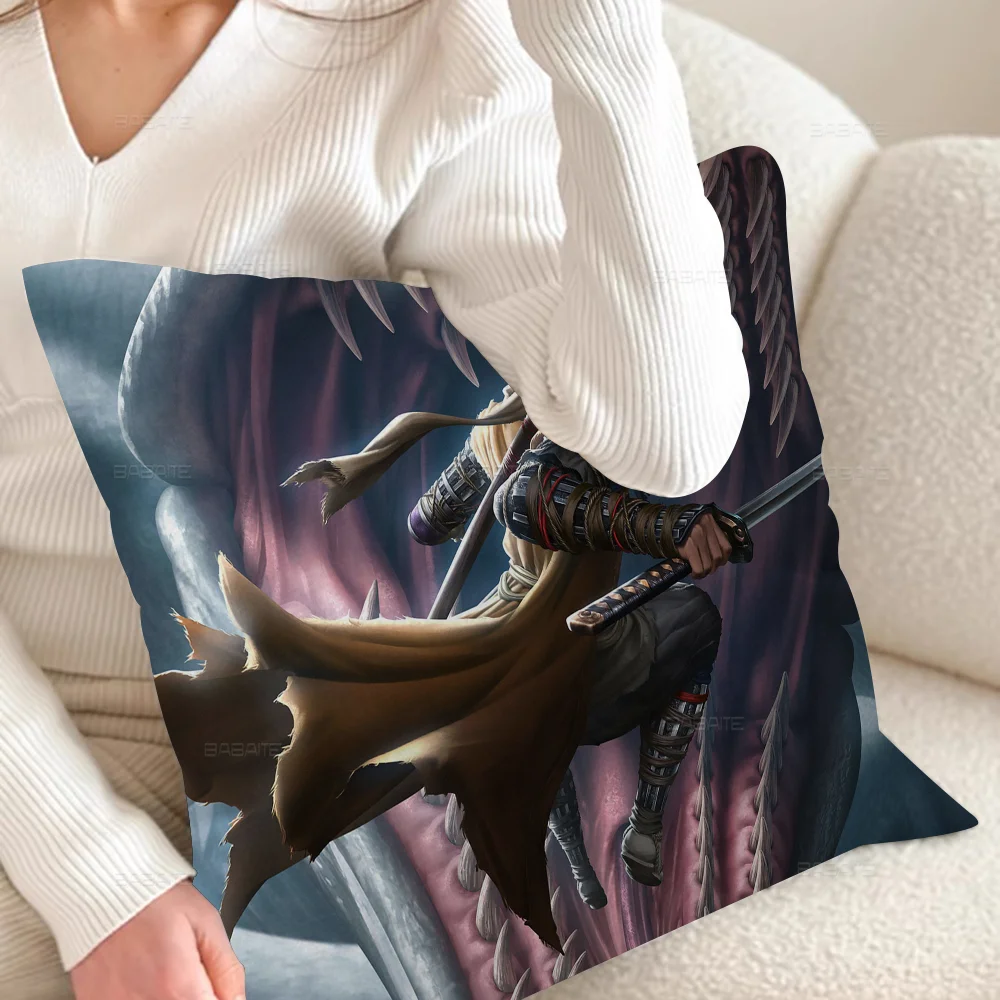 Наволочки Sekiro Shadows Die Twice мультяшный диван декоративный домашний двусторонний