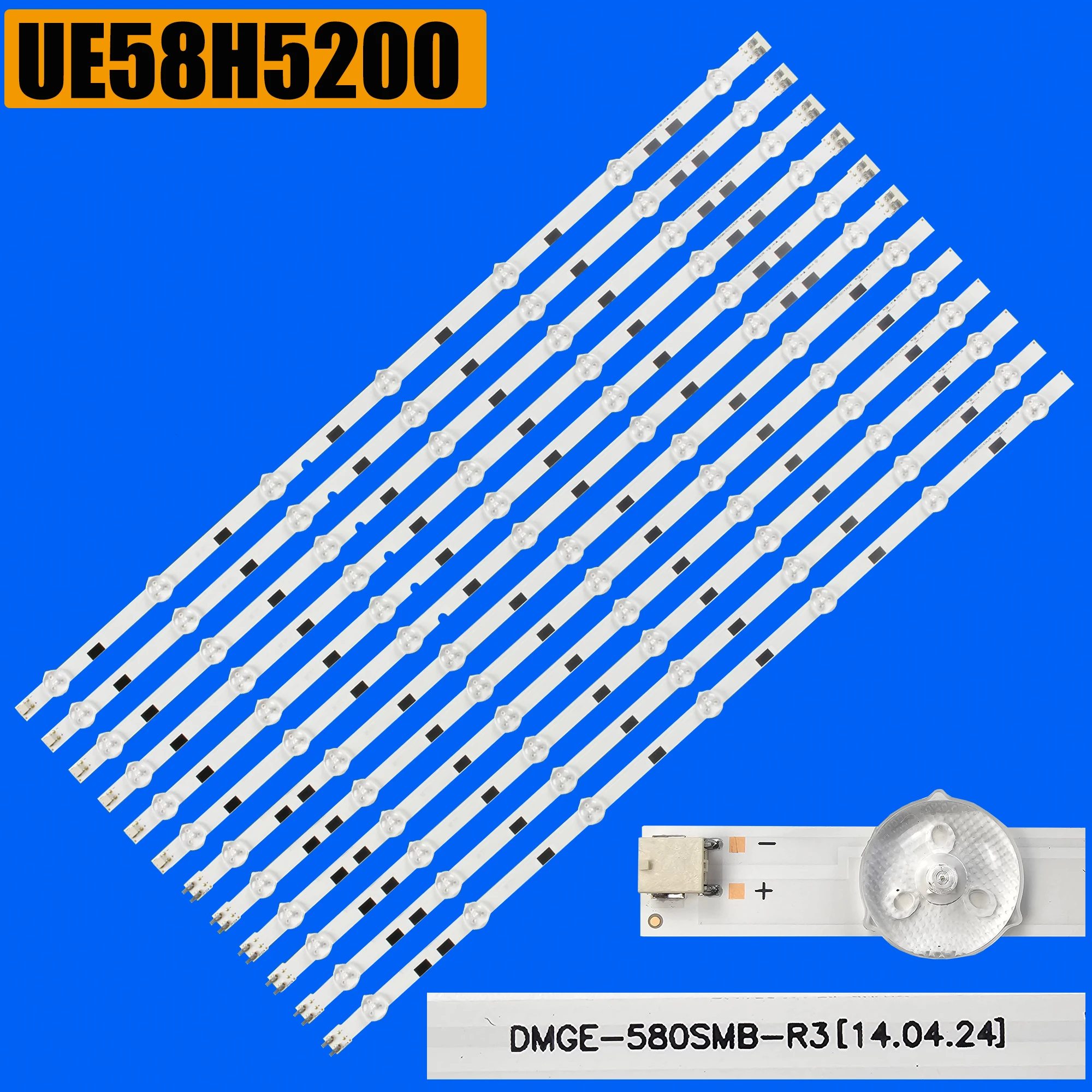 

Светодиодная лента подсветки для UE58H5200AW UE58H5200 BN96-32771A DMGE-580SMA-R3 DMGE-580SMB-R3 LM41-00091F LM41-00091G 2014SVS58