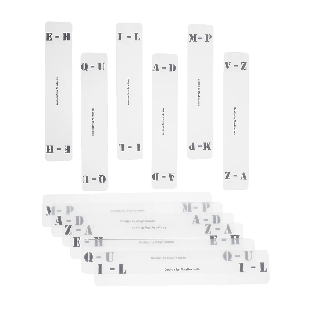 12 шт. виниловые пластинки классификационные бирки для альбомов разделители