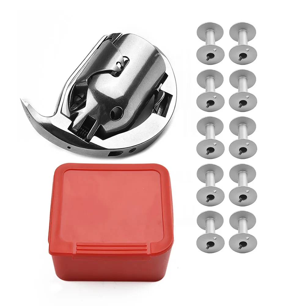 

Sewing Machine Shuttle Hook HAD-204 With 10 PCS Bobbins For Durkopp Adler 204 205 266 366 For Consew For JUKI Sewing Accessories