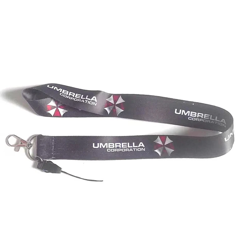 

Hot Sale UMBRELLA CORPORATION Emblem Employee's Card Cell phone camera Lanyard Keychain For Auto Motorcycle Keyring Accessories