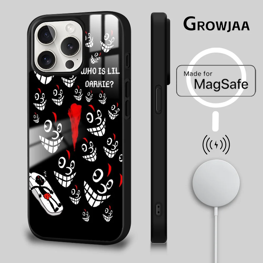Чехол для телефона Lil D-Darkie Rapper iPhone 16 15 14 13 12 11 Pro Max Plus Mini Magsafe Mirror беспроводной