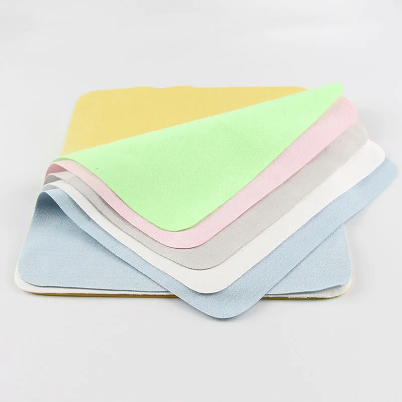

10pcs/Set 150*180mm Chamois Glasses Cleaner Microfiber Cleaning Cloth Mixed Color For Lens Phone Screen Cleaning Wipes