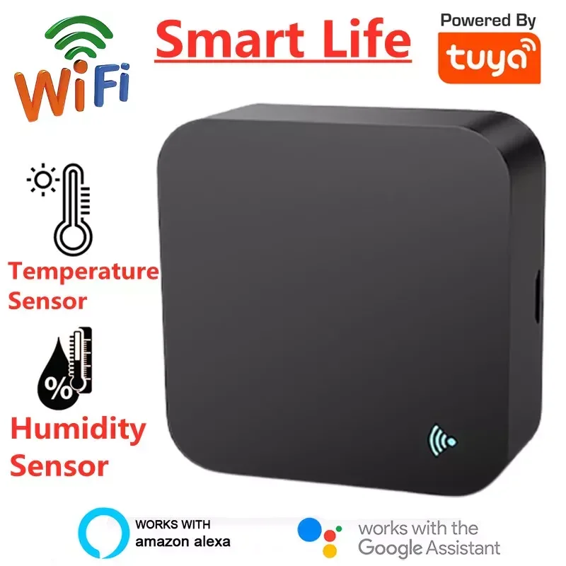 

Smart WIFI IR Remote Control + Temperature & Humidity Sensor Infrared Remote Controller for TV DVD AUD AC&Alexa Home