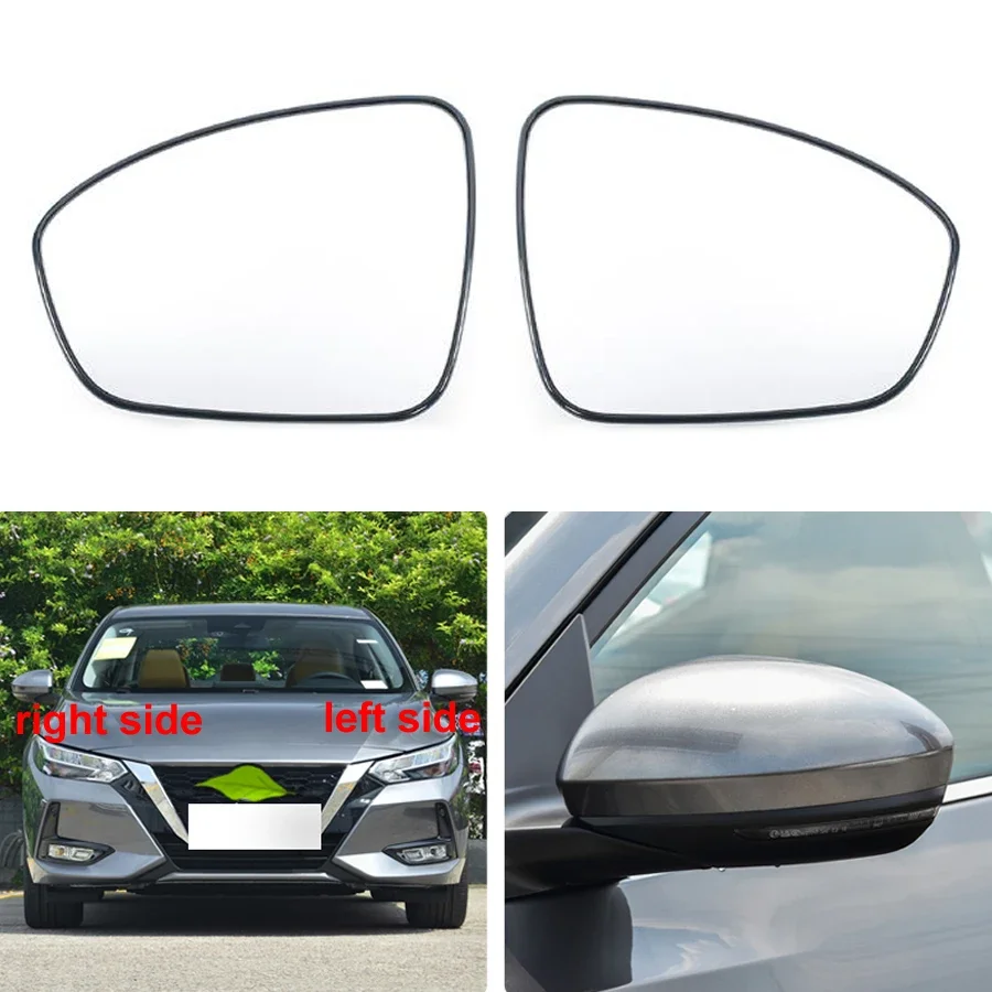 

Автомобильное зеркало для Nissan Sylphy/Sentra 14-го поколения 2020 2021 2022, боковые светоотражающие линзы, зеркало заднего вида, стекло
