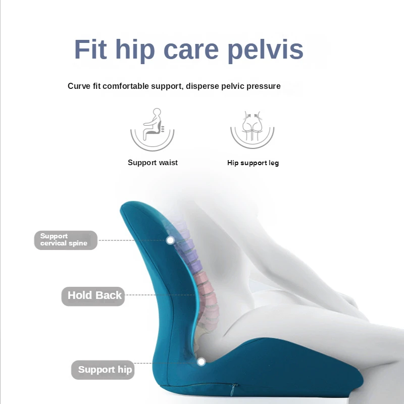 

Memory Foam Seat Cushion Orthopedic Pillow Coccyx Office Chair Cushion Support Waist Back Pillow Car Seat Hip Pad Student Pad