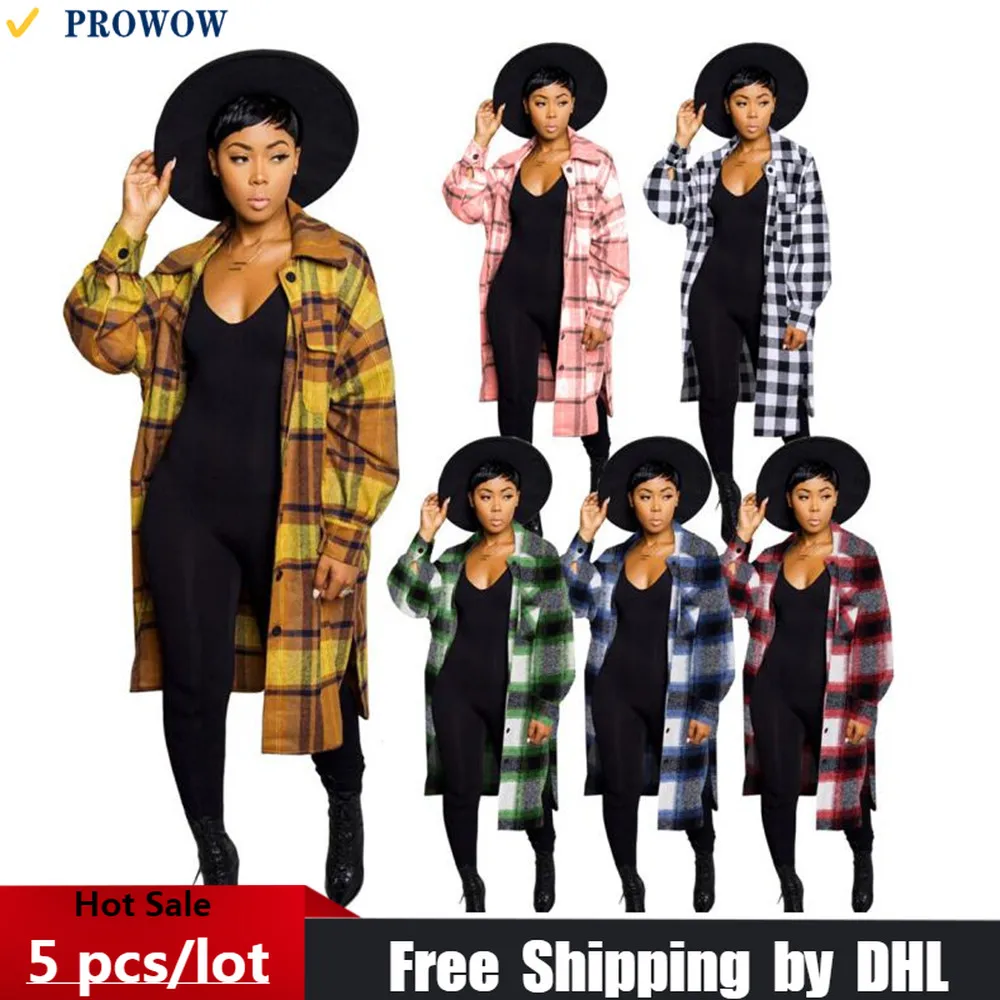 

Bulk Items Wholesale Women Plaid Shirt Casual Print Full Sleeve Gown Outerwear 2022 Autumn Trendy Loose Outdoor Lady Outer 8267