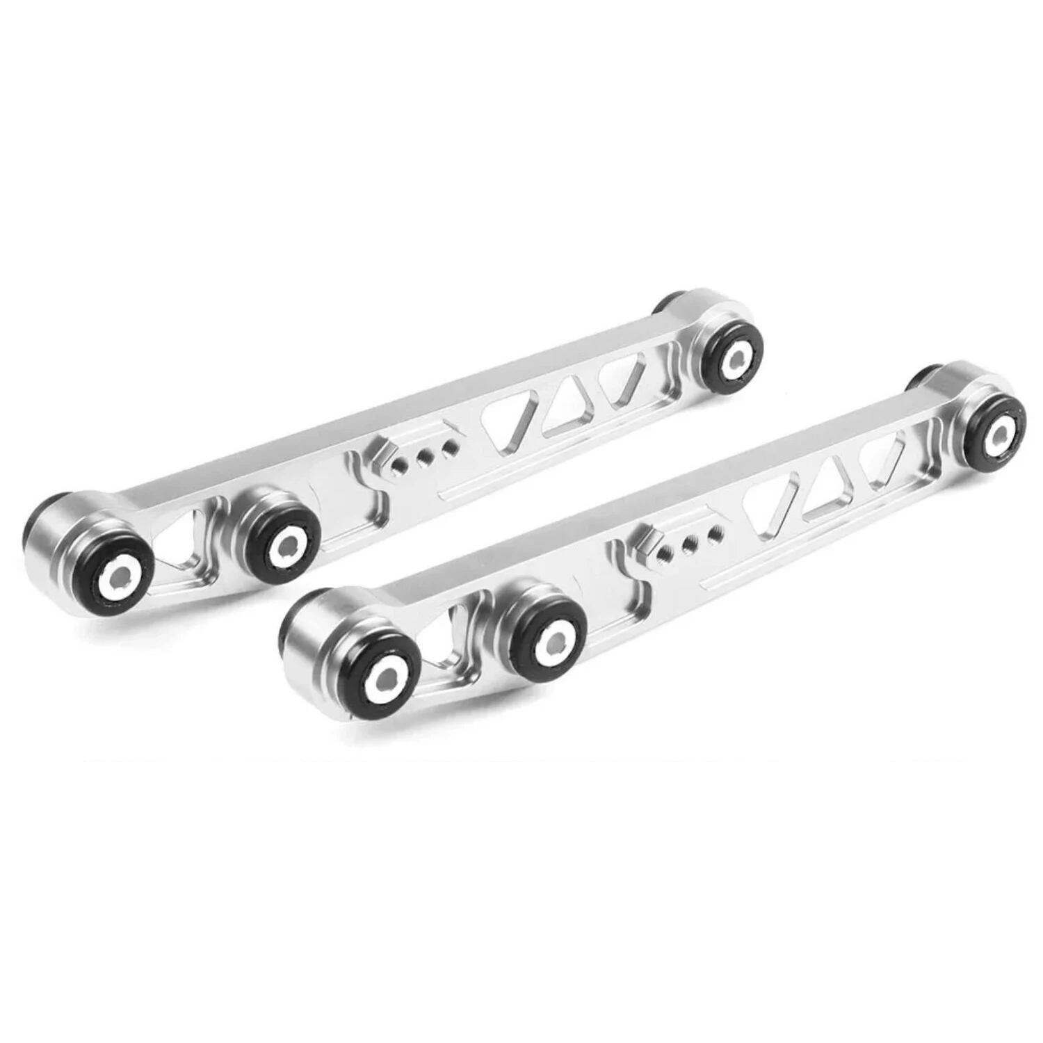 

Пара задних нижних рычагов управления с втулкой для Honda Civic EG 88-95 Del Sol 93-97, золото, серебро, красный, стандартное алюминиевое порошковое покрытие