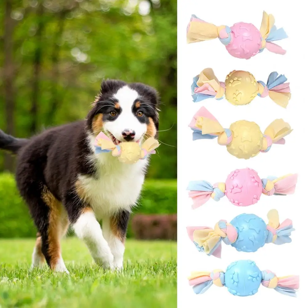 

Lovely Durable Creative Bone Pattern Ball Pet Puppy Dog Playing Toy Pet Supplies Pet Molar Toy Dog Grinding Toy