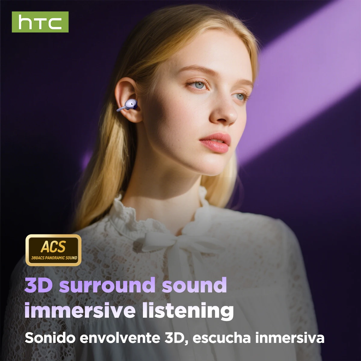 Фото Наушники-переводчики HTC NE32 с клипсой, Bluetooth, многофункциональным LCD-экраном, HiFi-звуком, HD-звонками, TWS-наушники №2