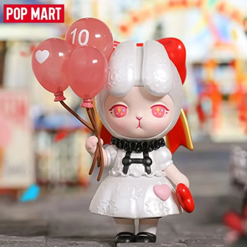 Фото POP MART 10-летие, ограниченная серия, натуральная слепая коробка, загадочная коробка, орнамент, фигурки, сумка для догадок, игрушки, украшение для рабочего стола, подарок №1