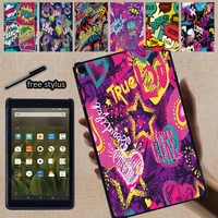 tablet back shell for hd 10 plus gen5th7th9th11thfire 75th 7th 9thhd 8plus gen6th7th8th10th graffiti art print case