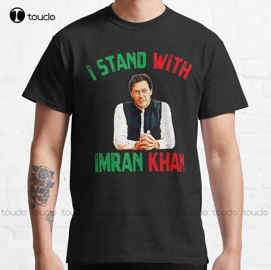 

I Stand With Imran Khan - Imran Khan Pti Party Pakistan Support Classic T-Shirt Summer Shirts For Women Gd Hip Hop Xs-5Xl Retro