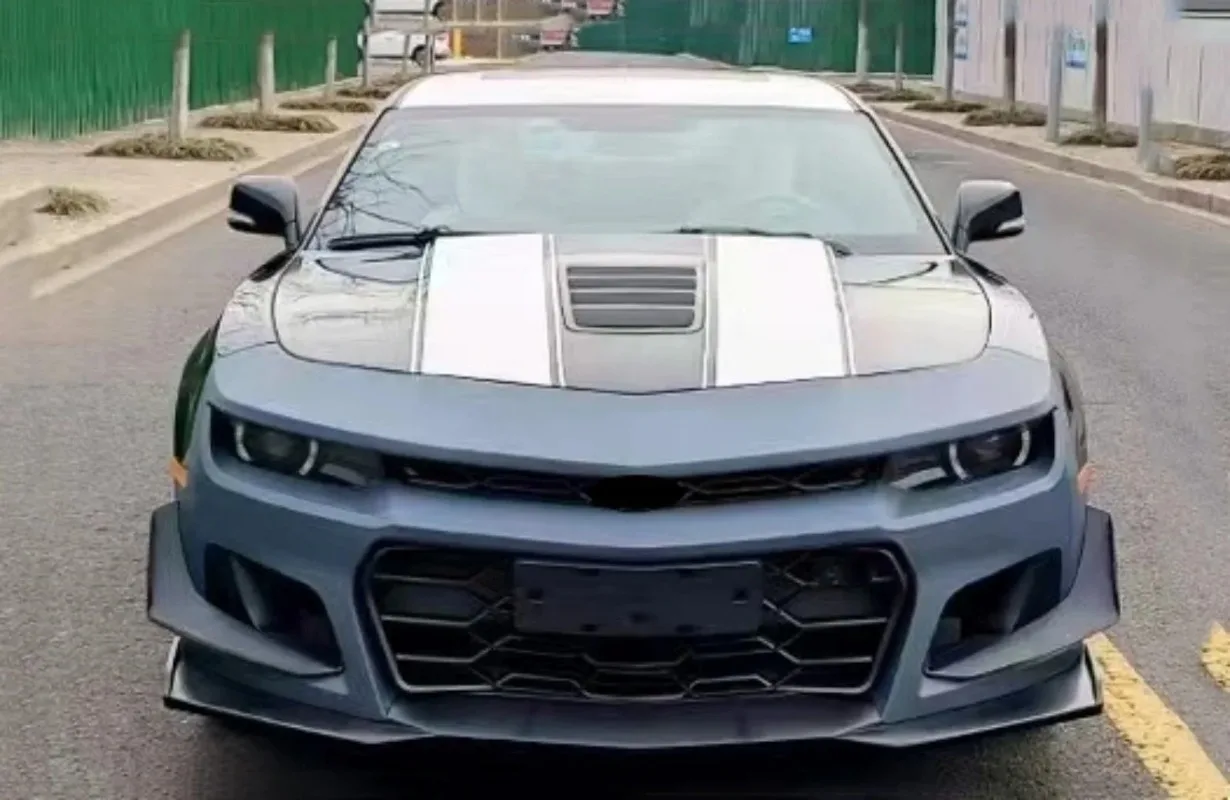 Фото Комплект обвесов для Chevrolet Camaro 5-го поколения 2010-2014 ZL1 1LE 6-го поколения: передний бампер, решетка радиатора, боковые пороги, задний диффузор, капот двигателя №3