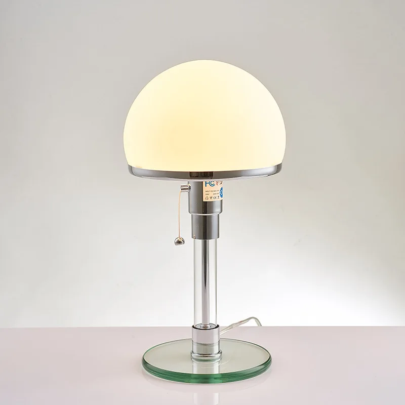 

Glass Table Lamp Modern simplicity Lamp home Nordic Bedroom Bedside Simple glass table lamp for Living Room unique LED lights