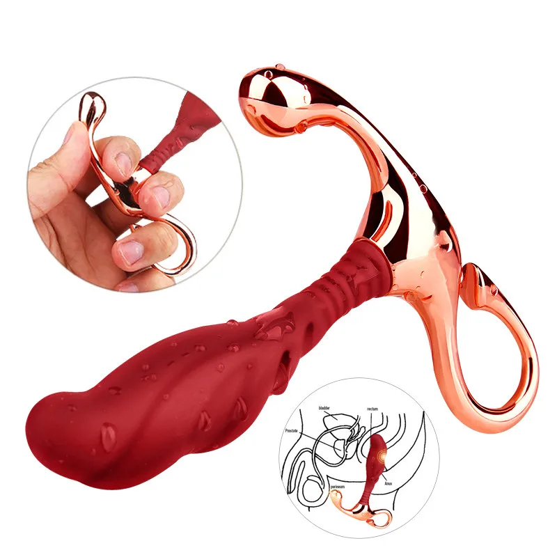 Silicone Prostate Massager For Men With Metal Handle Smooth Anal Plug Male G-spot Stimulator Sexual Wellness Masturbator
Silicone Prostate Massager For Men With Metal Handle Smooth Anal Plug Male G-spot Stimulator Sexual Wellness Masturbator