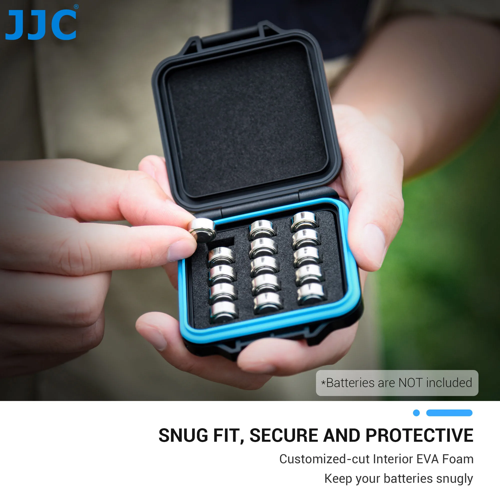 JJC 15 слотов элемент батареи аккумулятор для LR44/ AG13/ V13GA/ A76/ L1154/ 357/ 303/ SR44/ SG13/ SR44SW/ SR44W