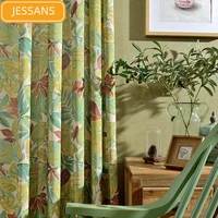 american pastoral printing curtains simple cotton curtains for living room dining room and bedroom finished products