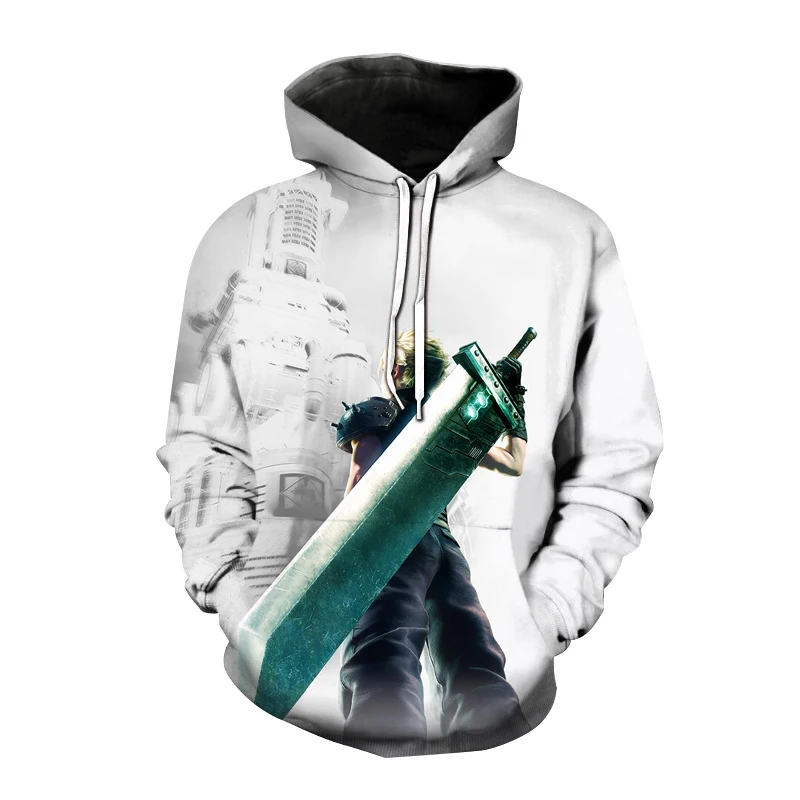 

Anime Game Hoodies Final Fantasy VII 3D Print Sweatshirt Men Women Fashion Streetwear Hoodie Harajuku Cosplay Tracksuit Clothing