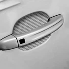 4 шт., универсальные наклейки на ручки автомобильной двери из углеродного волокна