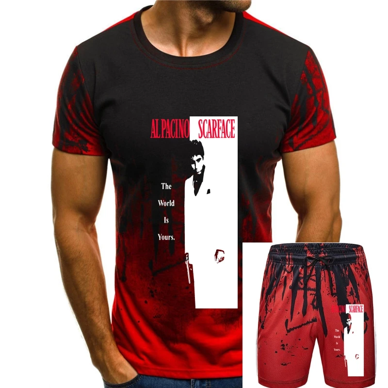 

Scarface Men'S Classic Slim Fit T Shirt Medium Black Rockabilia