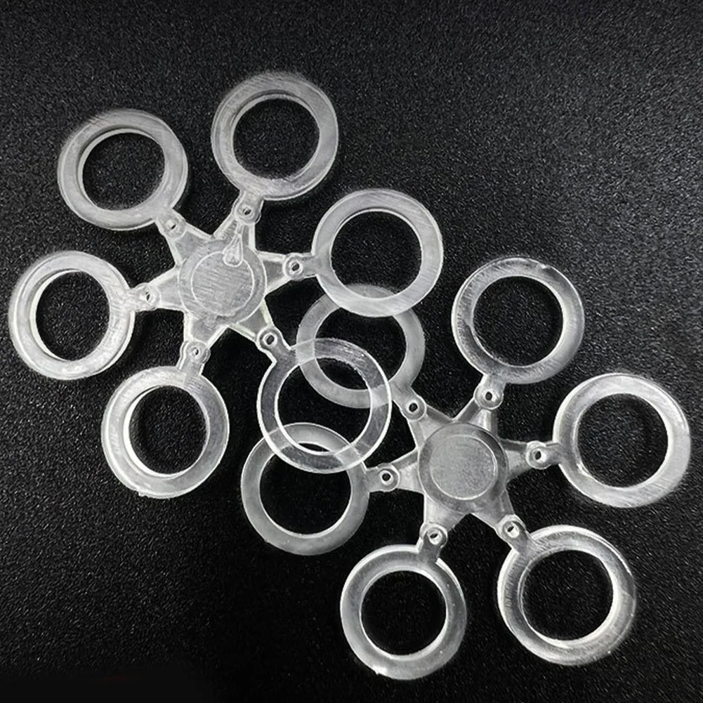 

50pcs/pack Snowflake Design Carp Ball Elastic Bait Round Bait Ring European Fishing Granular Bait Fishing Accessories Pesca Tool