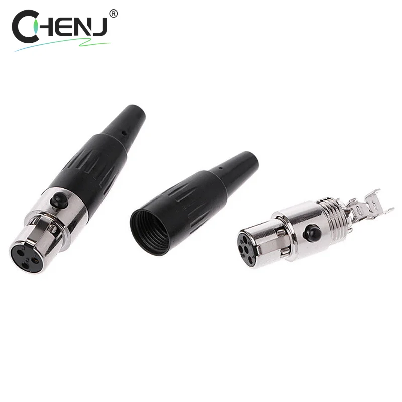 3-контактный гнездовой разъем Mini TA3F XLR аудио для микрофона