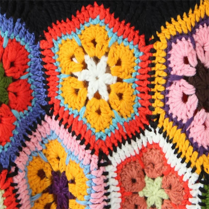 KEYANKETIAN осень/зима новый праздничный ветровой вязаный крючком свитер с цветочным