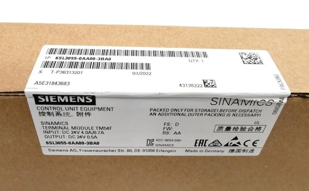 

Совершенно новый Siemens 6SL3055-0AA00-3BA0 6SL3055 0AA00 3BA0