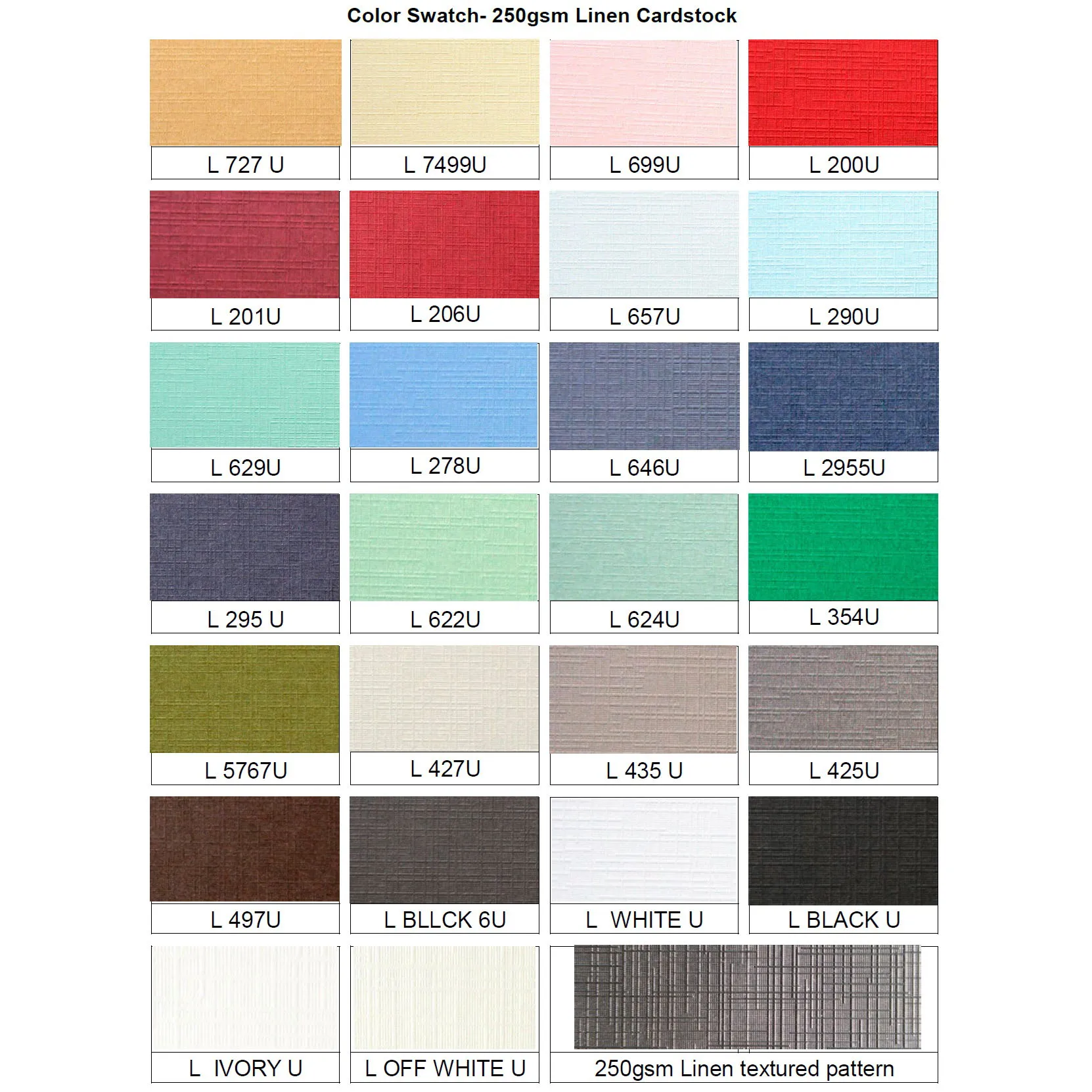 Картон с льняной текстурой A4 250 г/м2 Осенний цветной картон PK16 на основе красителя