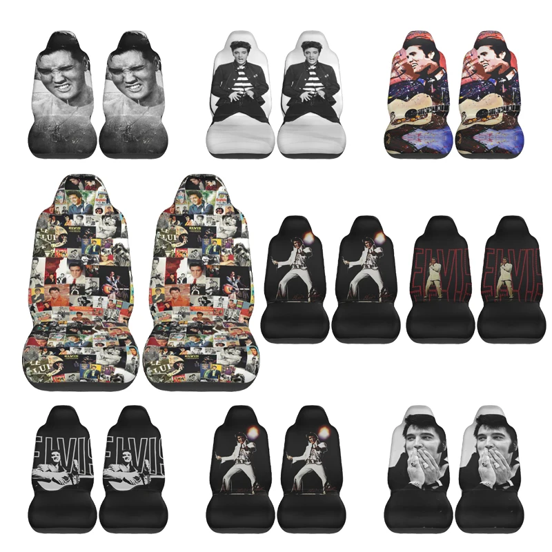 

Чехол на сиденье автомобиля Elvis Presley с принтом на заказ, универсальные аксессуары для защиты переднего сиденья, набор подушек