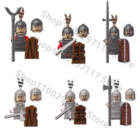 ancient time heavy infantry light infantry shield blocks movie bricks mini action figures assemble toys kids gifts kt1093